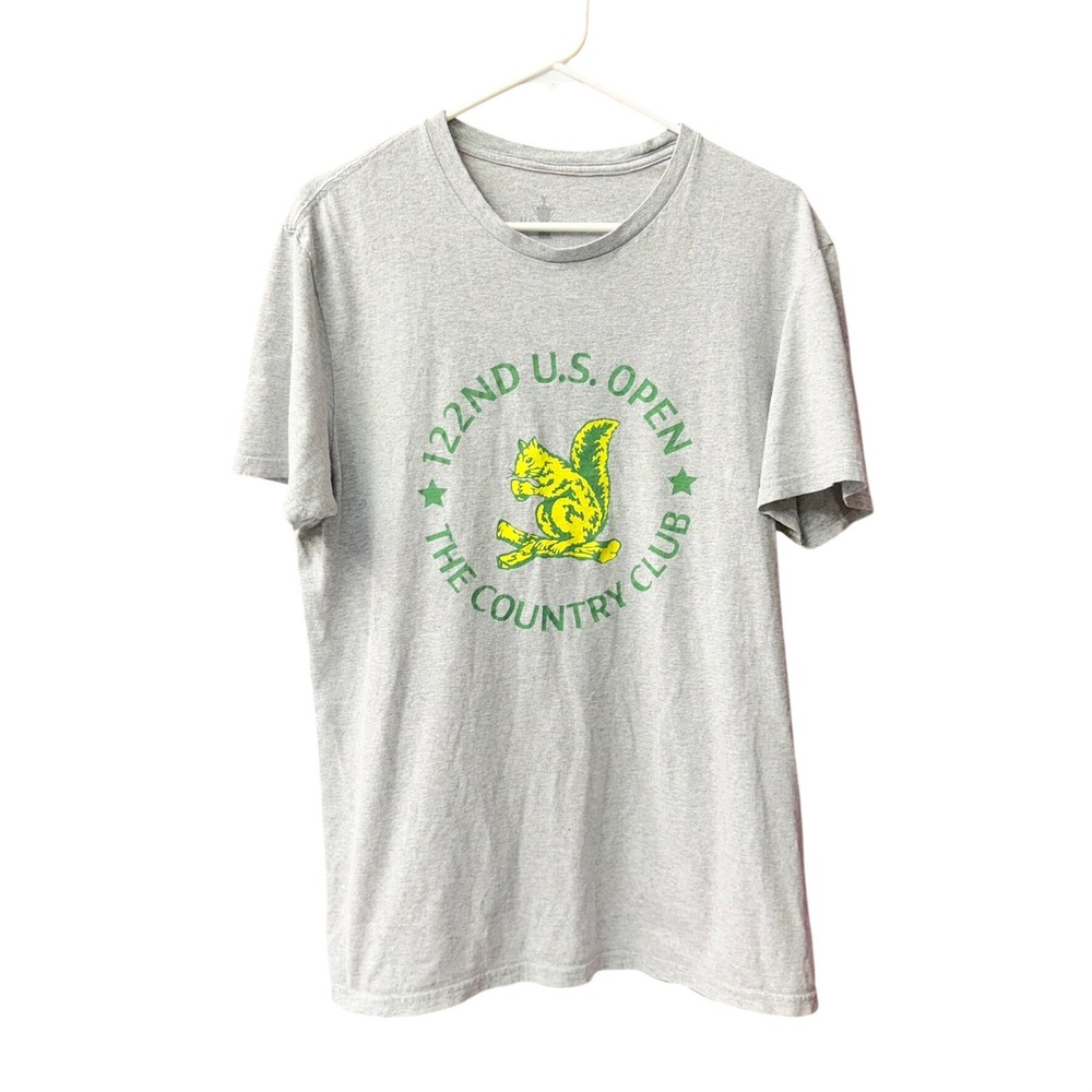 US Open T Shirt Mens Large Gray 122nd The Country Club Golf Graphic Tee